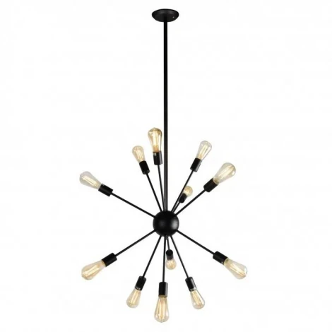 Потолочная люстра на штанге iLamp Twins Loft209-12B (220V, молекулы)