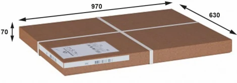 Стол журнальный Васко В 81 темно-коричневый/патина Mebelik арт.008217