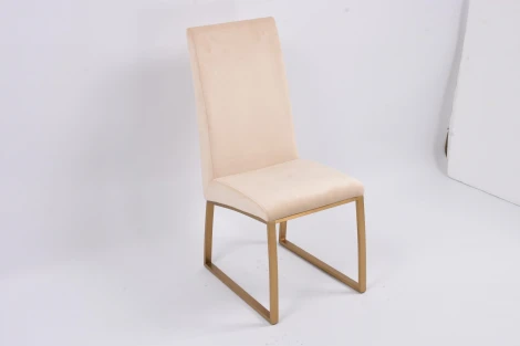 Стул обеденный Милан MC819-BG-1, 63х45х99, бежевый/матовое золото IST-CASA