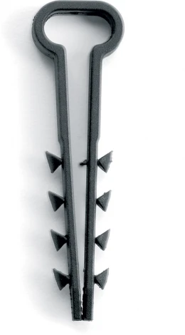 Дюбель-хомут для плоского кабеля (5-10мм) черный 10 шт. Stekker 39862