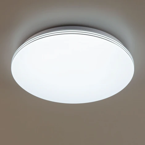 Потолочный светильник RGB круглый Citilux Симпла CL714480G (LED, 220V, пульт управления, круглые)