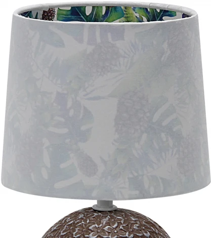 Настольная лампа Escada Nymph 10169/L Brown 1х40Вт Е14, керамика/ткань, коричневый (220V)