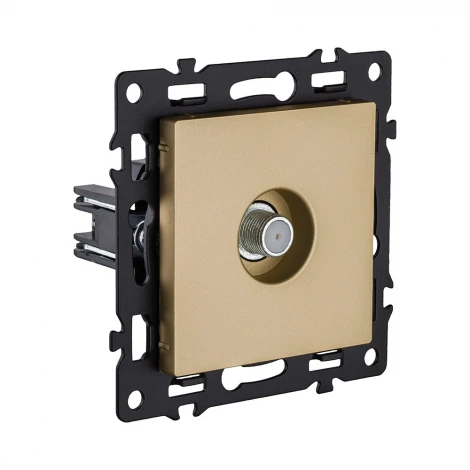 Розетка TV золотой Kollinger Asthetik AS-020GD