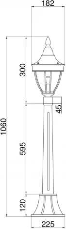 Наземный фонарь Maytoni Rivoli O026FL-01B (220V, IP44)