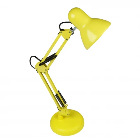 Интерьерная настольная лампа для школьника Uniel TLI-221 LIGHT YELLOW E27 (220V, выключатель)