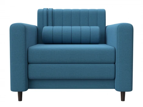 Кресло Лига-070 (ЛДСП,Брус,Фанера/Дерево/Рогожка/Голубой) Лига Диванов 132545