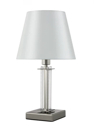 Интерьерная настольная лампа Crystal Lux Nicolas LG1 NICKEL/WHITE (220V)