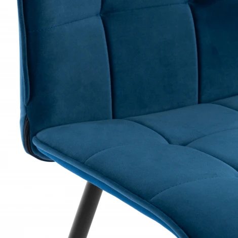 Стул обеденный Bari Tetchair (Металл,Велюр/Синий) арт.25040