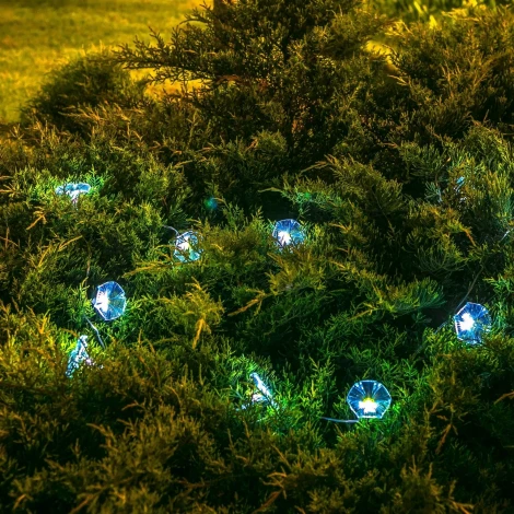 Садовая гирлянда на солнечной батарее «Вьюнок». 20 светодиодов, 1*АА Ni-Mh аккумулятор в/к. IP44 Uniel USL-S-136/PT2000 GLORYBIND