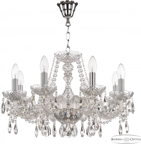 Подвесная люстра Bohemia 116 116/8/195 Ni (220V, подвески, на цепи, подсвечник, свеча)