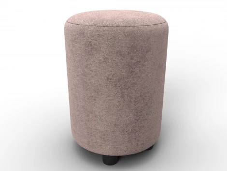 Пуф 001 (ДСП,Фанера/Пластик/Велюр/Бежевый) Лига Диванов 132348