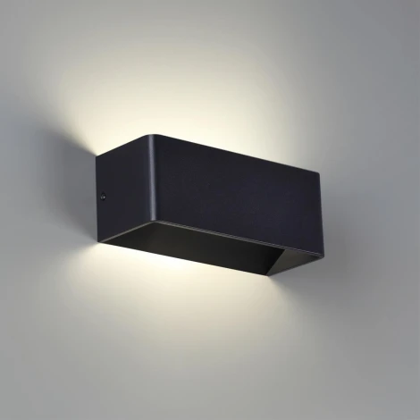 Уличный настенный светильник светодиодный Novotech Asa 359166 STREET черный IP65 LED 4000K 12W 220V
