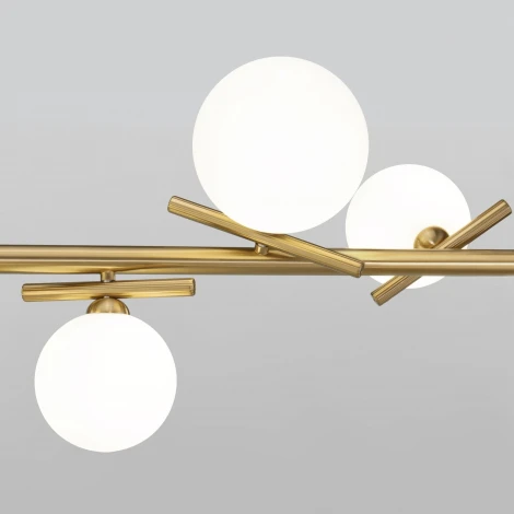 Подвесной светильник Eurosvet Salut 50382/3 латунь (220V, на тросе, шарики)