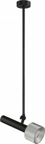 Подвесной светильник iLedex Delta 2361-1 BK+SL (220V)