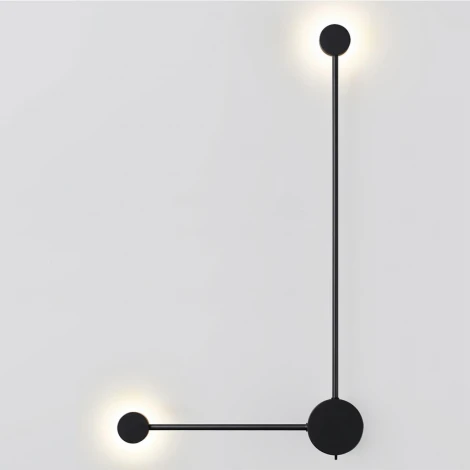 Настенный светильник Odeon Light Satellite 7008/10WL черный/металл/акрил LED 3000/4000K тумблер на корп. 10W 220V
