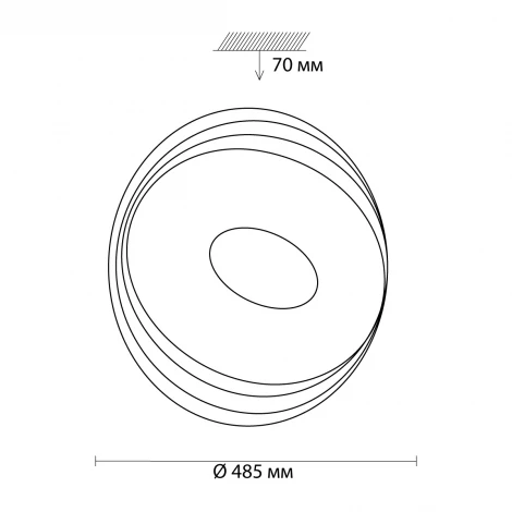 Настенно-потолочный светильник Sonex Seka 3027/EL