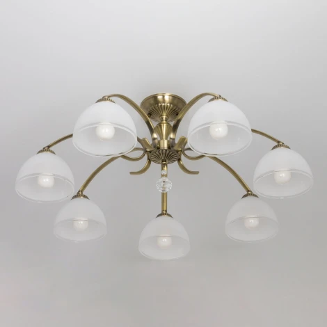 Потолочная люстра на штанге Citilux Франческа CL417173 (220V, хрусталь, подвески)