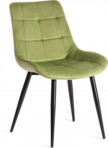 Стул ABRUZZO ( mod. 8060 ) / 2 шт. в упаковке Tetchair (Металл,Велюр/Зеленый) арт.24539