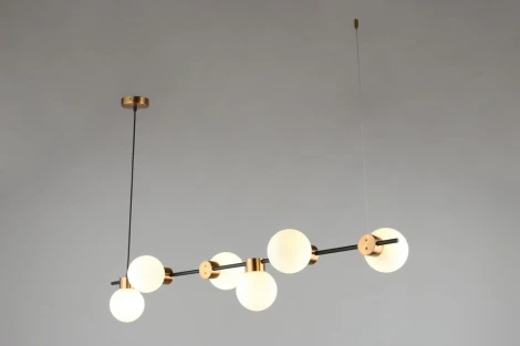 Подвесной светильник Omnilux Nembro OML-59503-06 (220V, на тросе, шарики)