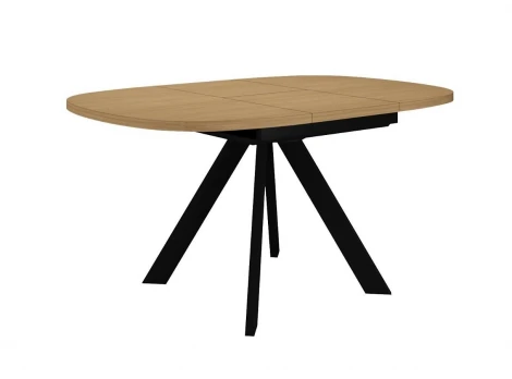 Стол DikLine B110 Дуб Каселла натуральный/опоры черные арт.00-00079999