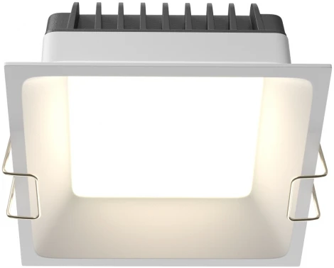 Встраиваемый светильник 12W Maytoni Okno DL056-12W3-4-6K-W (LED, 220V, круглые, IP44)