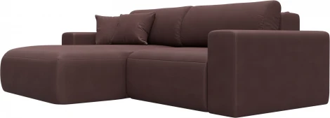 Диван угловой Лига-036 НПБ Классик левый угол Лига Диванов (Замша) арт.127739L