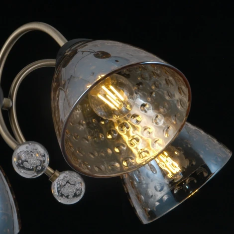 Потолочная люстра на штанге ILLUMICO IL0230-5CSQ-29 BK AB