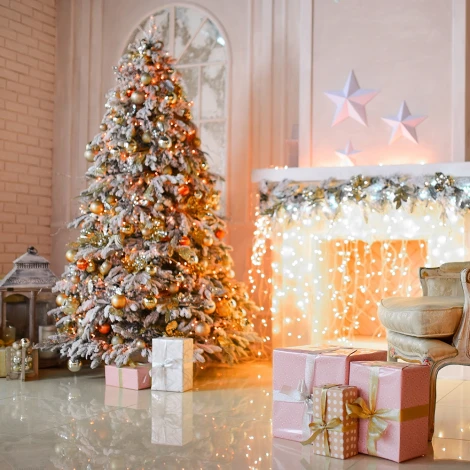 Светодиодная гирлянда Feron 32302 CL04 линейная желтый с питанием от сети, контроллером