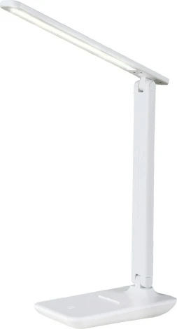 Настольная лампа складываемая Escada Kale 10242/1LED с подставкой для телефона 4Вт, 3000/4000/6000K, пластик, белый (220V, сенсорный выключатель)