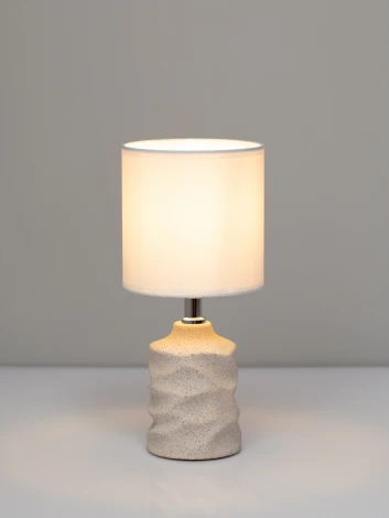 Настольная лампа Rivoli Marian 7549-502 1 х Е14 40 Вт керамика бежевая с абажуром