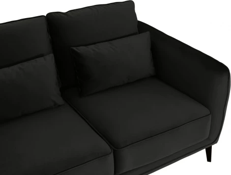 Диван Amsterdam двухместный ОГОГО (арт.342693), (Ткань/Черный)