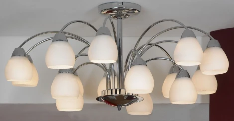 Потолочная большая люстра Lussole Apiro LSF-2403-15 (220V, IP21)