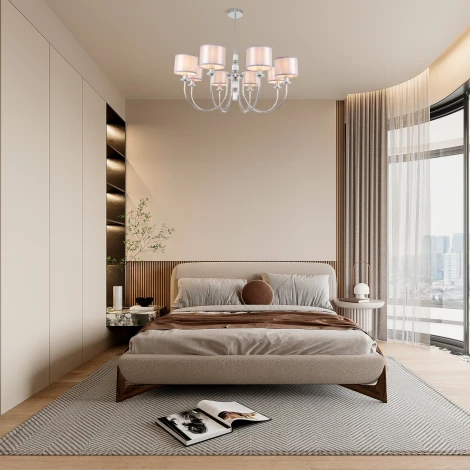 Потолочная люстра на штанге Arte Milano AM348401 348401/8 CR (220V)