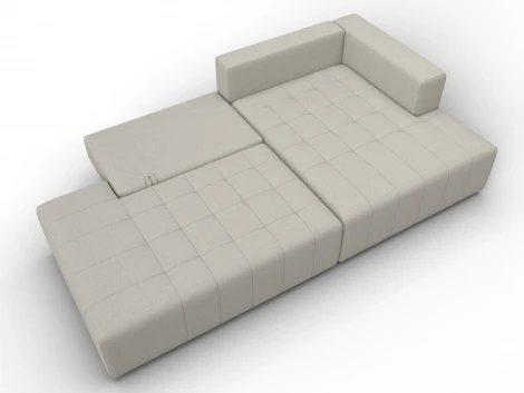 Диван угловой Лига-103 НПБ угол правый (ДСП,Брус,Фанера,Рогожка/Бежевый) Лига Диванов 134809