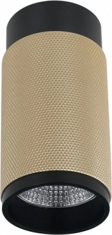 Точечный накладной светильник iLedex Delta 1954-10W-3000K-36 BK+BR (220V, круглые)