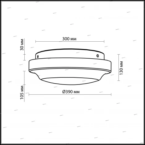 Настенно-потолочный светильник Odeon Light Tavoy 2760/3C
