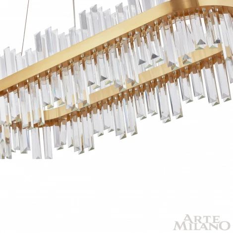 Подвесная люстра Arte Milano Venezia 312033/L800 BS (регулировка яркости, LED, 220V, хрусталь, пульт управления, на тросе)