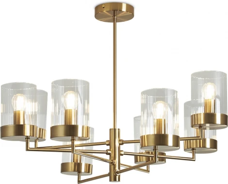 Потолочная люстра на штанге Freya Clip FR5426PL-08BS (220V)