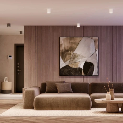 Накладной светильник светодиодный SP-ACENTO-R95-10W Warm3000 (BK, 20-45 deg, 230V) (Arlight, IP20 Металл) 055741