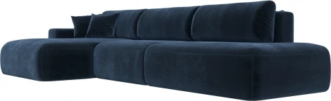 Диван угловой Лига-036 НПБ Модерн Лонг левый угол Лига Диванов (Велюр) арт.127756L