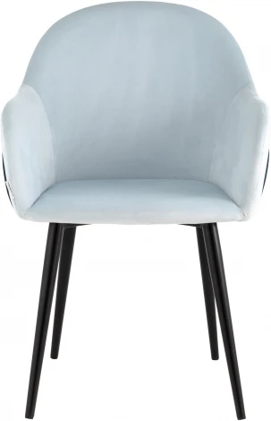Стул Stool Group Новел велюр светло-голубой с синей спинкой УТ000035945