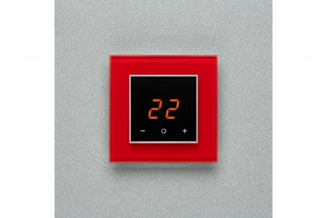 Терморегулятор AURA ORTO 1586 RED LUMINOUS (СВЕТЯЩИЙСЯ КРАСНЫЙ)