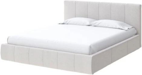 PROxSON Кровать Varna Grand без основания (Ткань: Рогожка Savana Milk (молочный)) 140x200