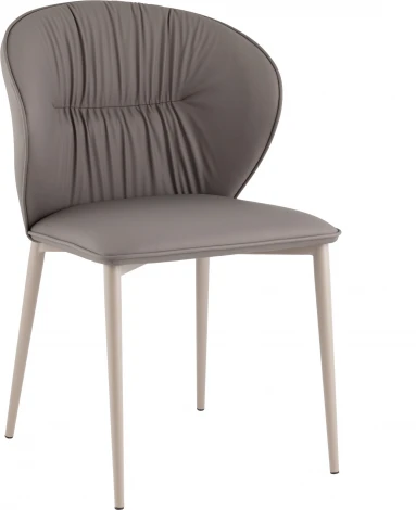 Стул обеденный Stool Group Itan NC коричневый с коричневой экокожей арт.УТ000040693