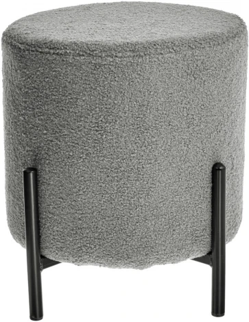 Стул-пуф Bradex Home Otis светло-серый, искусственный мех (RF 0661)