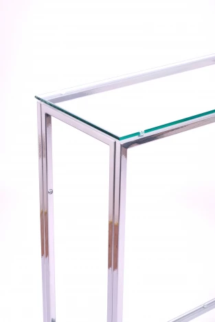 Консольный стол AllConsoles 1082-CS clear серебряный