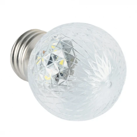 Лампа светодиодная Feron LB-385 52176 шарик 6400K прозрачный E27 1W 230V