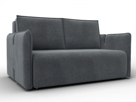 Диван прямой Лига-117 (ЛДСП,Брус,Фанера,Велюр/Светло-серый) Лига Диванов 137019