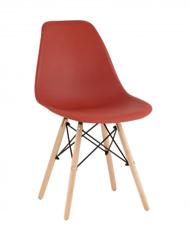 Стул Eames Style DSW терракотовый (разборный каркас) Stool Group арт.УТ000039374