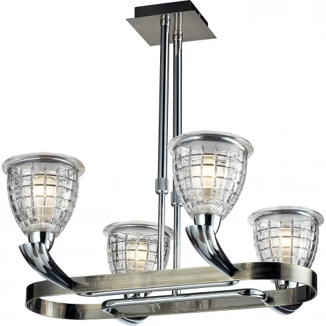 Потолочная люстра N-Light 402 402-04-17 chrome + antique brass